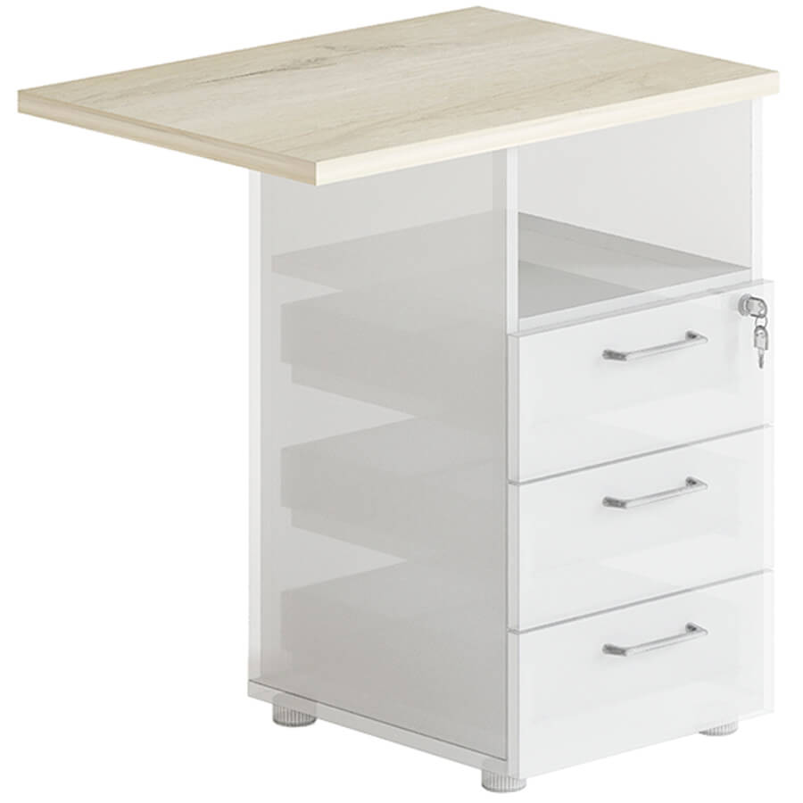 L-24 Топ тумбы приставной Мебель Стиль LINE (Дуб Кронберг)