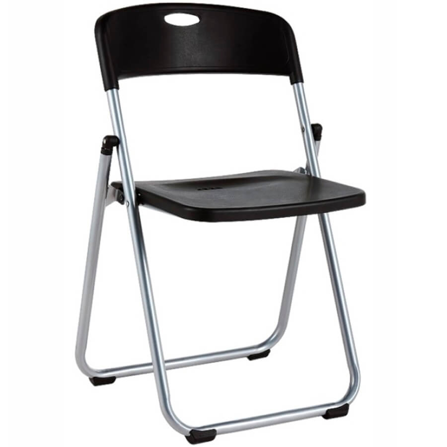 Picnic Silver Стул для посетителя  EVERPROF, обивка пластик (Чёрный)