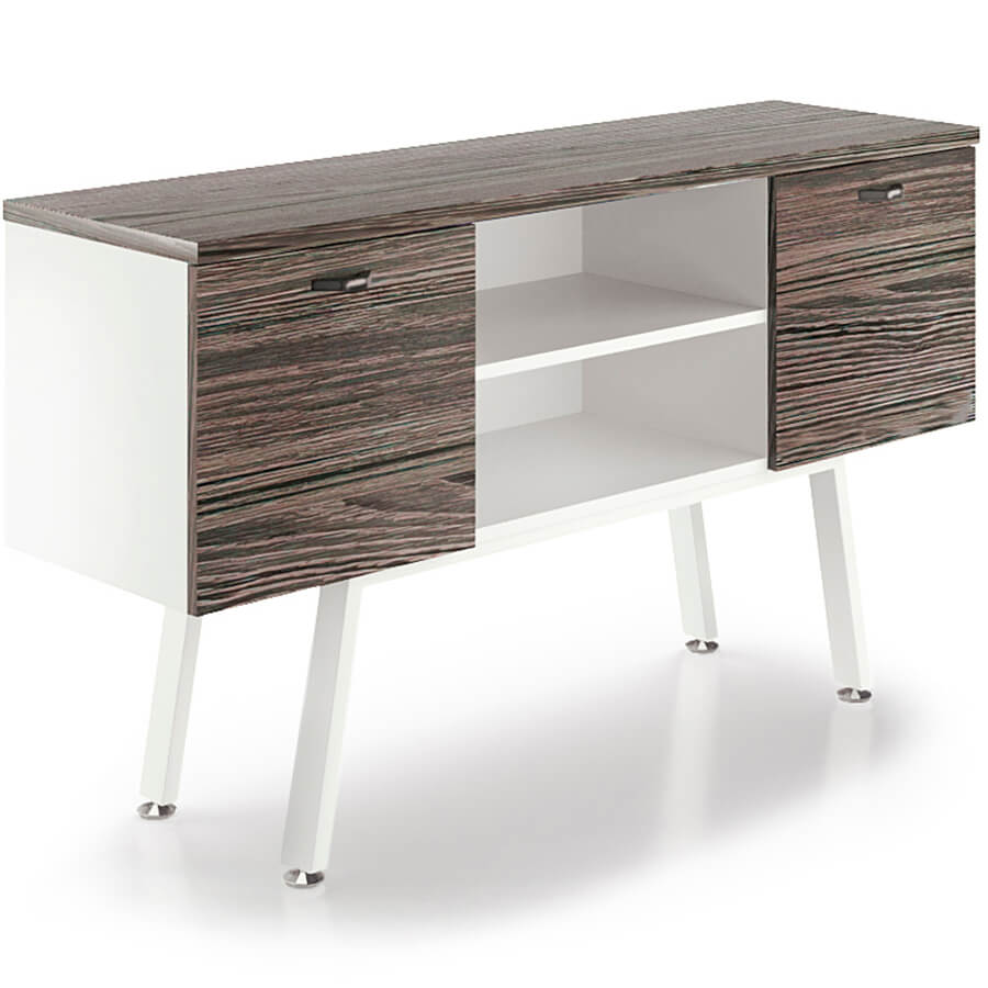 Z-34 Греденция Мебель Стиль Air Zone (Чёрный ясень/белый MS)