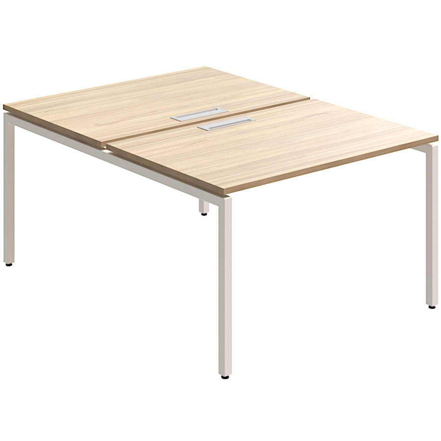 RP-4.1(x2)+F-48 Стол на металлокаркасе Мебель Стиль Rio Project (Швейцарский вяз MS)