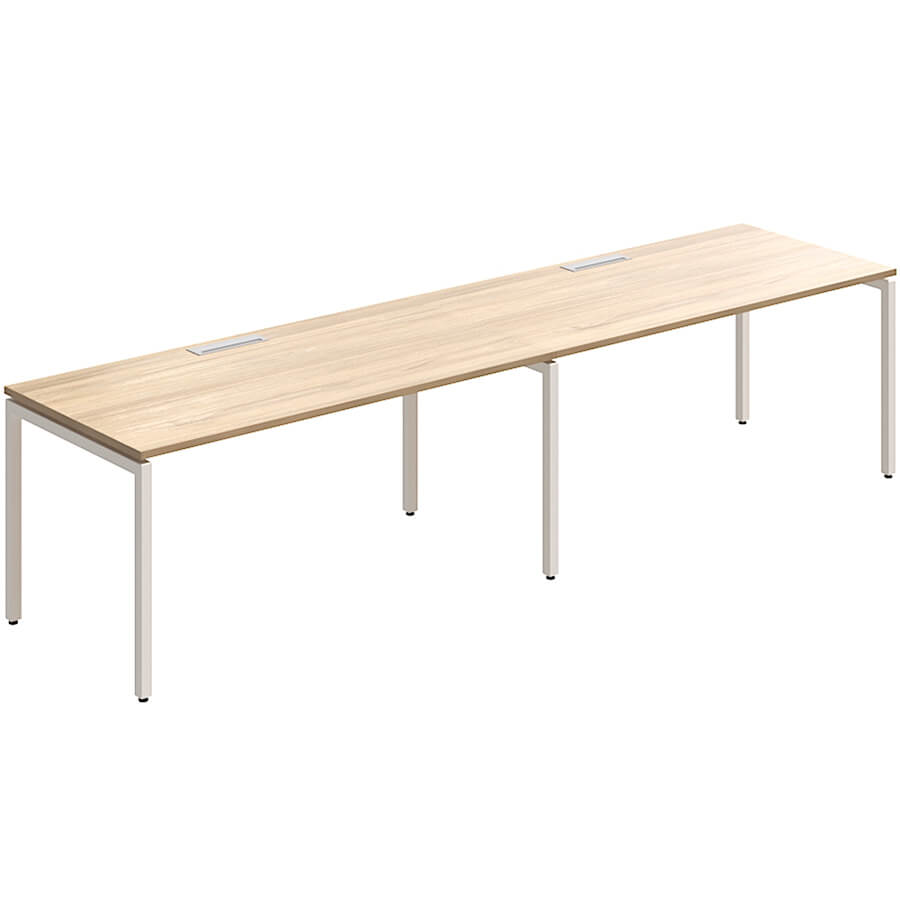 RP-2.1(x2)+F-34 Стол на металлокаркасе Мебель Стиль Rio Project (Швейцарский вяз MS)