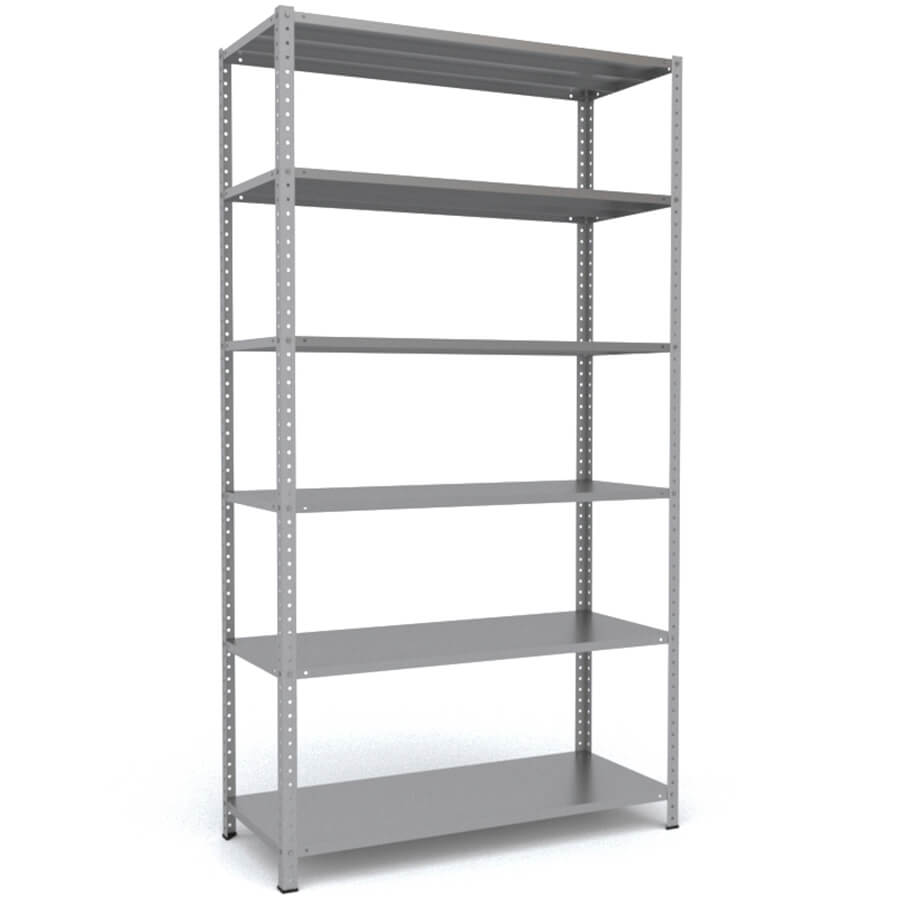 MS-220x120x50 Металлический стеллаж ПРОМЕТ, 6 (Серый полуматовый (RAL 7038))