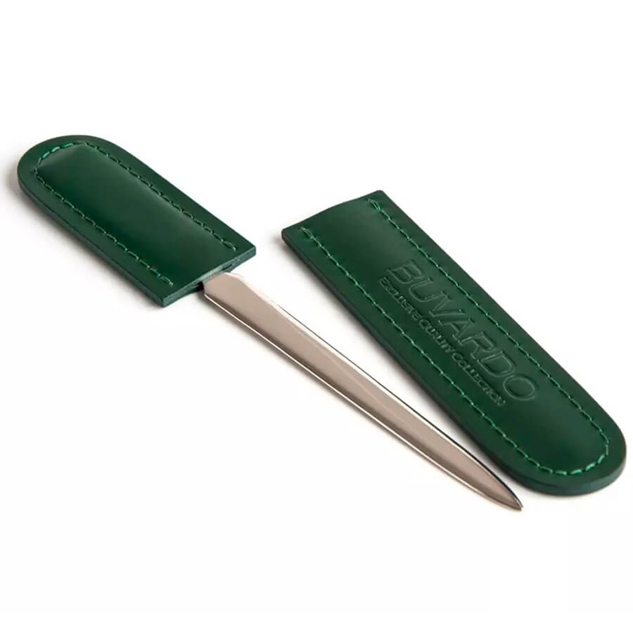 КН Нож для писем Buvardo (Кожа зеленая)