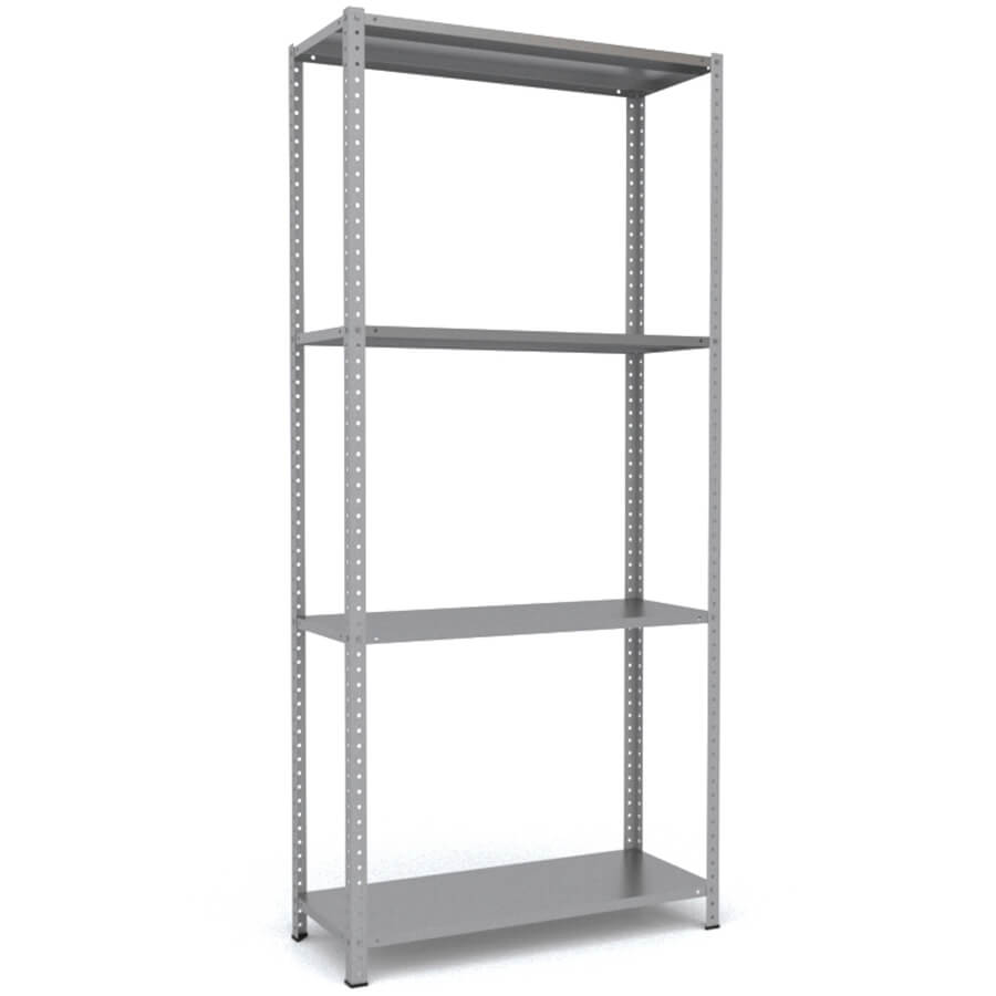 MS-220x100x40 Металлический стеллаж ПРОМЕТ, 4 (Серый полуматовый (RAL 7038))