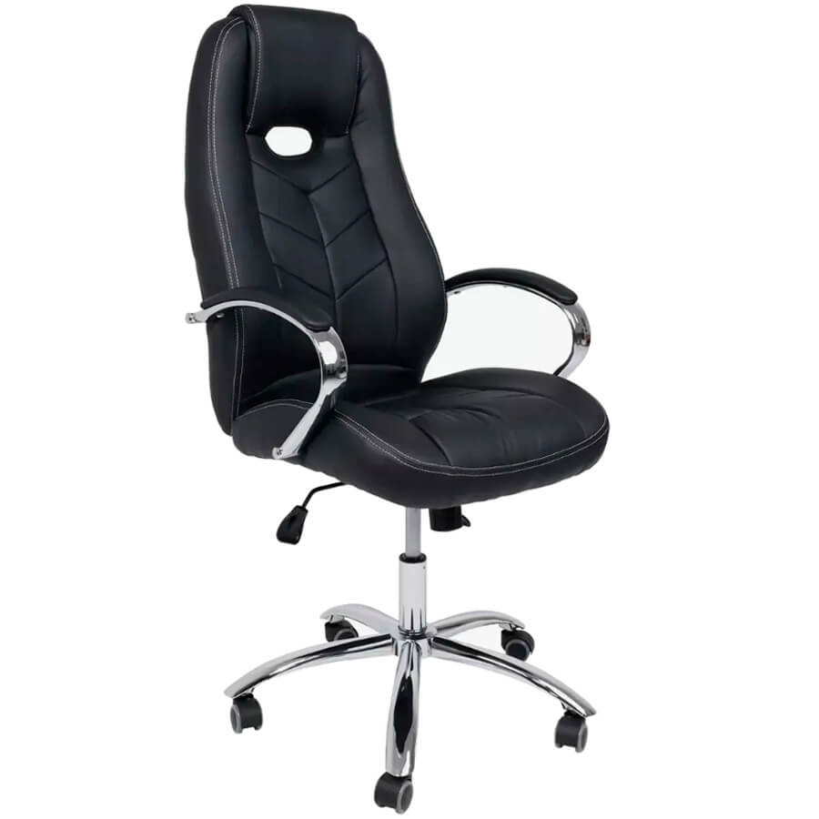DRIFT T Кресло для руководителя  Евро Офис, обивка экокожа (Черный)