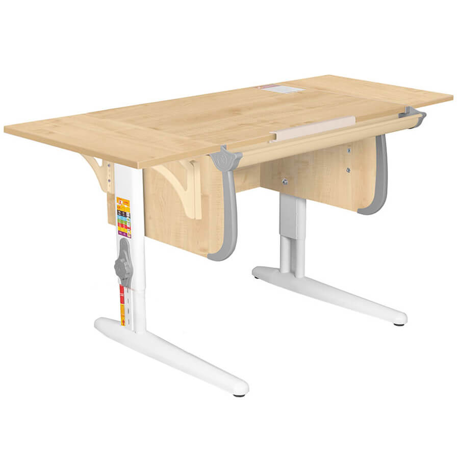 Parta 1/75-40 + Polka_b 1/550-3 Парта с полкой ДЭМИ (Серый)