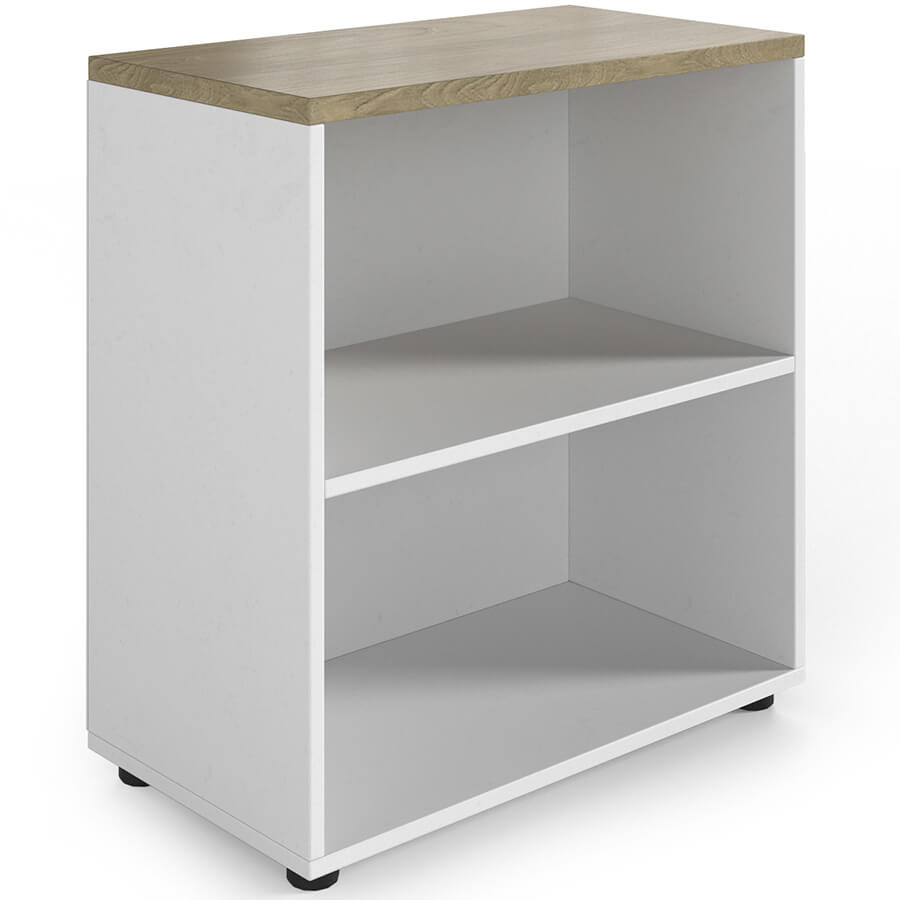 R-40 Стеллаж приставной Мебель Стиль Rio (Швейцарский вяз MS, белый MS)