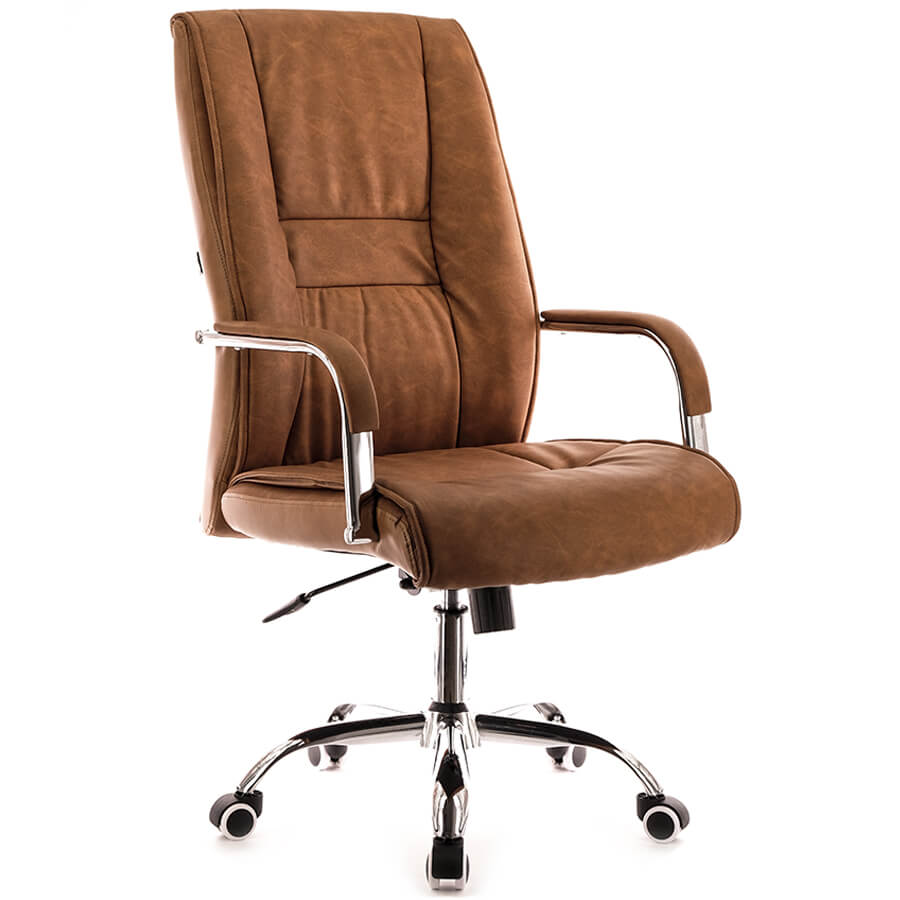 KENT TM Кресло для руководителя  EVERPROF, обивка экокожа (Кэмэл)