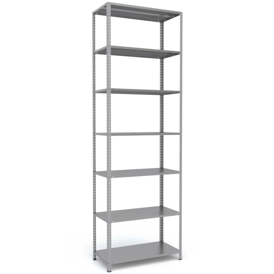 MS-310x100x50 Металлический стеллаж ПРОМЕТ, 7 (Серый полуматовый (RAL 7038))
