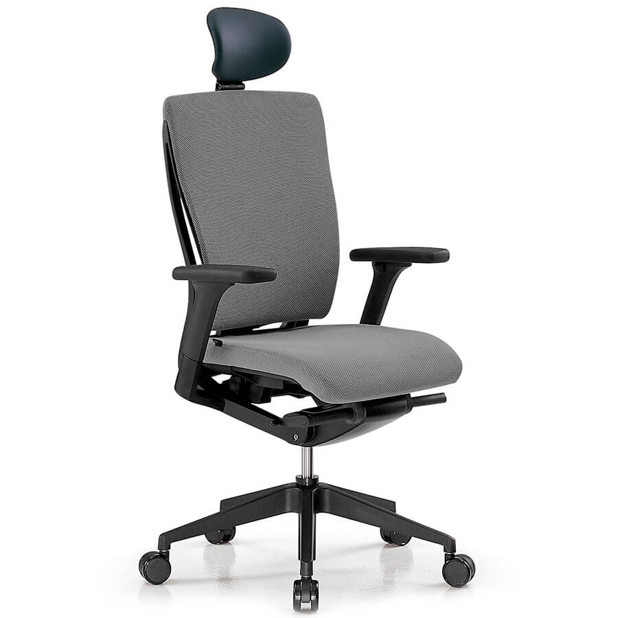 CH4100AHZ Кресло для руководителя REPLY Fursys, обивка ткань (Серое (631))