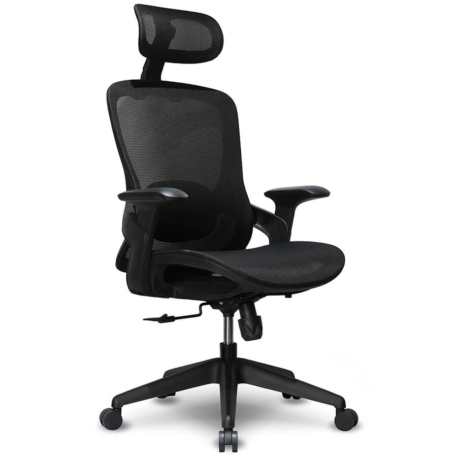 7257B-1 Кресло для руководителя  Евро Офис, обивка сетка (Черный MT81-1)