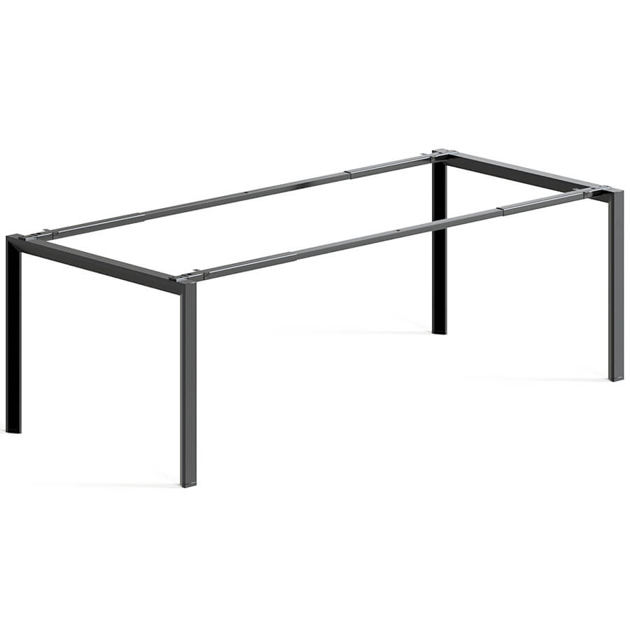 DF-136-02 (Black) Металлокаркас для стола 1590-2190х990х725 мм. Агат (Черный)