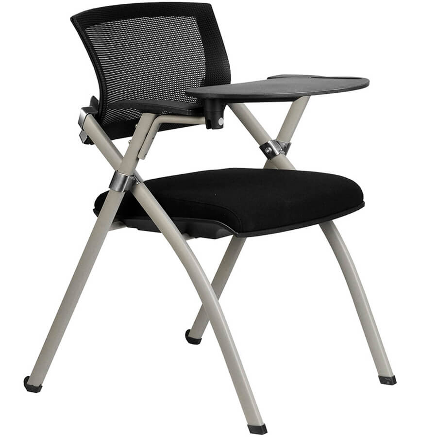 462TE Кресло для посетителя  RIVA, обивка сетка / ткань (Чёрный)