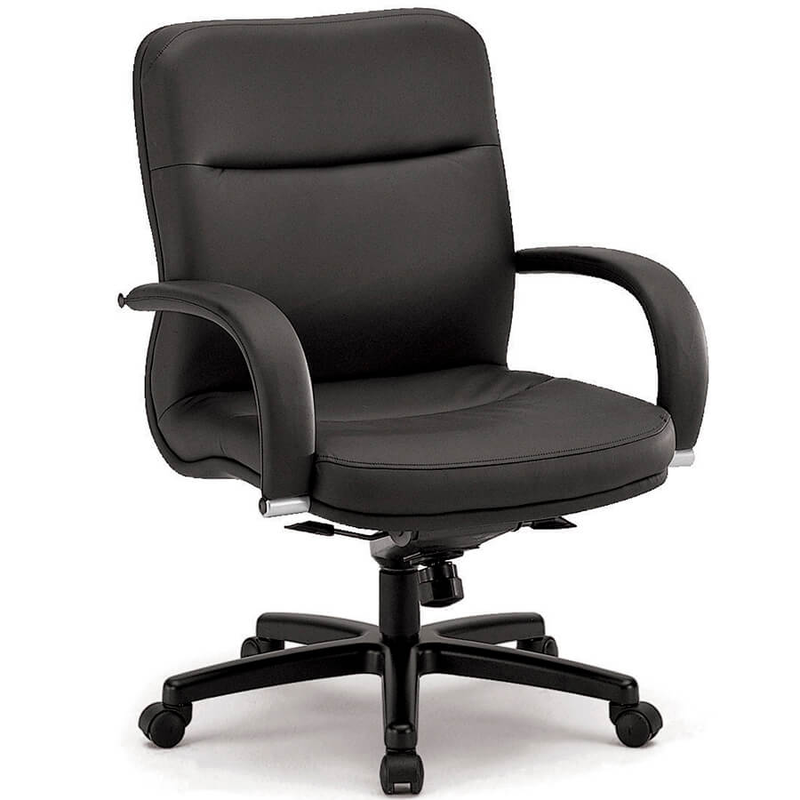 CHN3901Z Кресло для руководителя LUMINAR Fursys, обивка экокожа (Чёрное (А316))