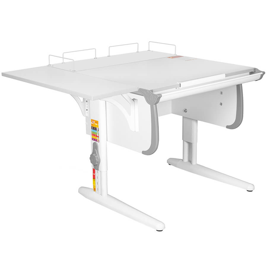 Parta 1/75 + Polka_z 1/750 + Polka_b 1/750  Парта с полкой ДЭМИ (Серый)