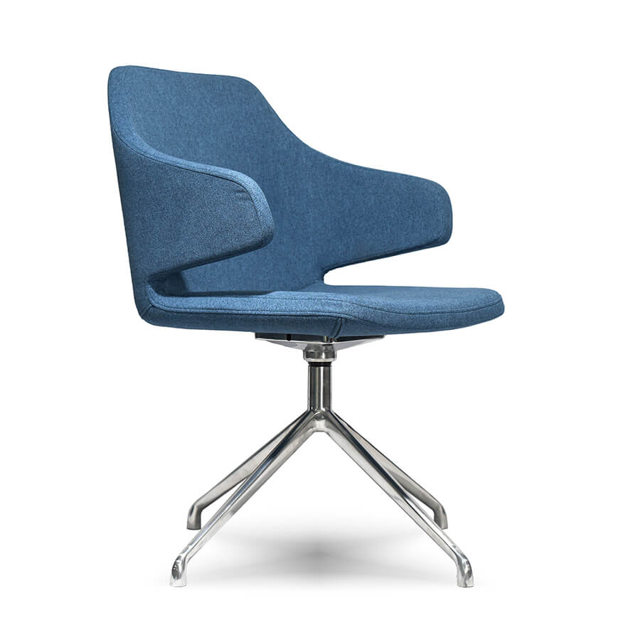 A133 Кресло лаунж  Евро Офис, обивка ткань (Синий)