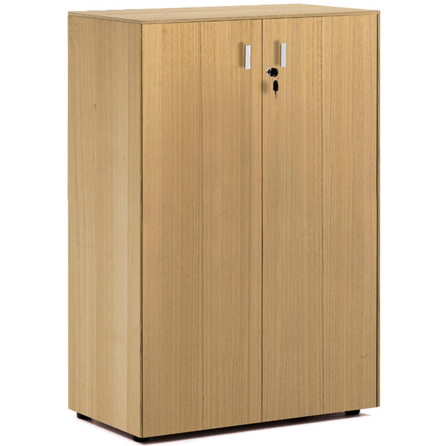 109 713 Шкаф средний H.120 Profoffice Enzo (Светлый эвкалипт / хром)