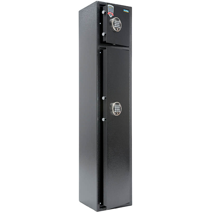 АРСЕНАЛ 148/2 EL Оружейный сейф VALBERG, электронный кодовый (Серебристый антик)