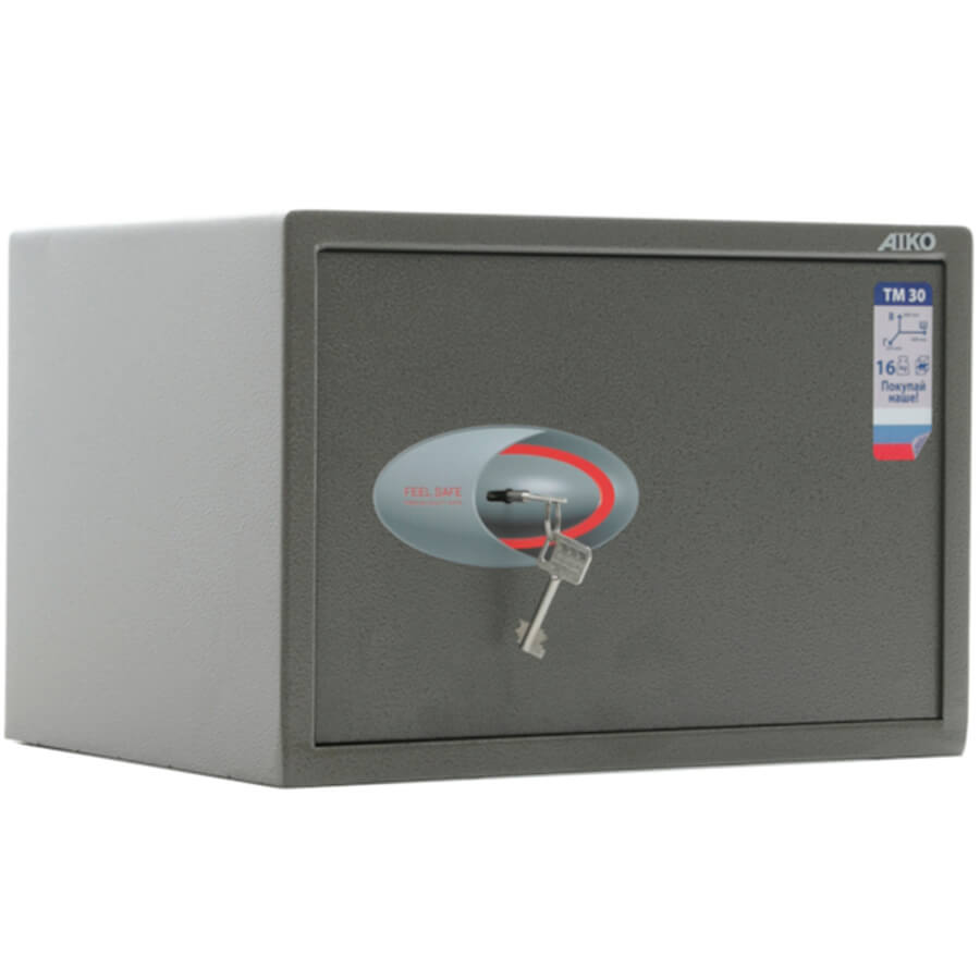 TM-30 Мебельный сейф AIKO, ключевой (Оттенок коричневого с эффектом молотковой эмали)