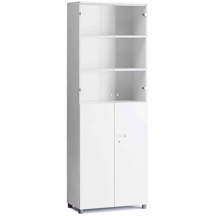 CAC386AGK Шкаф комбинированный со стеклом Fursys EXPACE (WW)