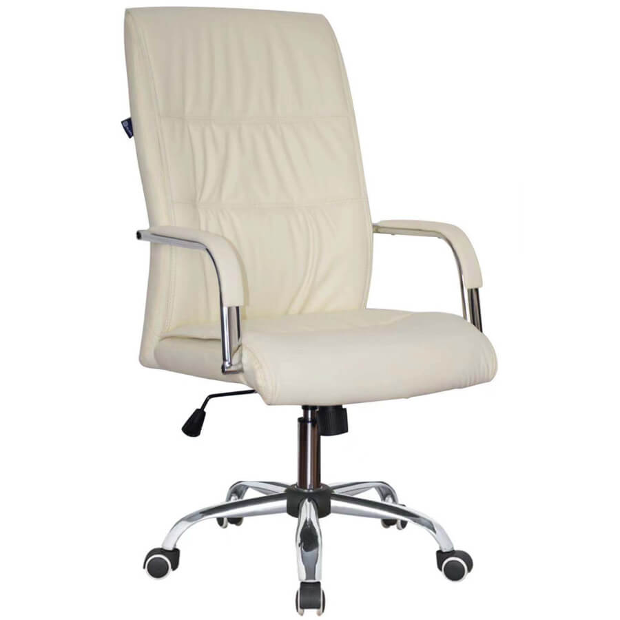 RT-333A Кресло для руководителя  Евро Офис, обивка экокожа (Слоновая кость (DARK BEIGE/BEIGE))