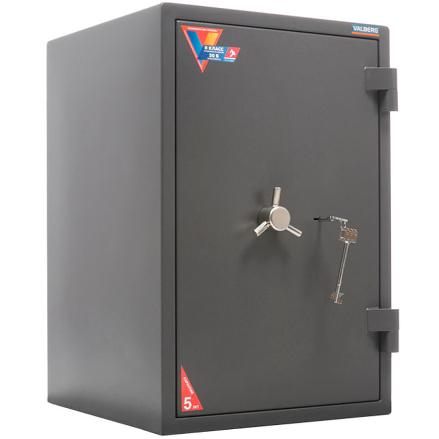ГРАНИТ 65T Взломостойкий сейф VALBERG, ключевой (Графит структурированный)