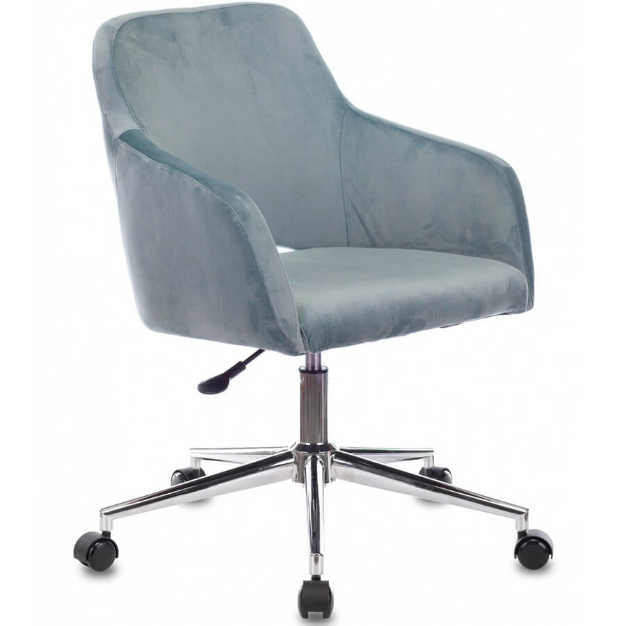 CH-380SL УЦ Кресло для персонала  Бюрократ, обивка ткань (Голубая сталь Italia 21)