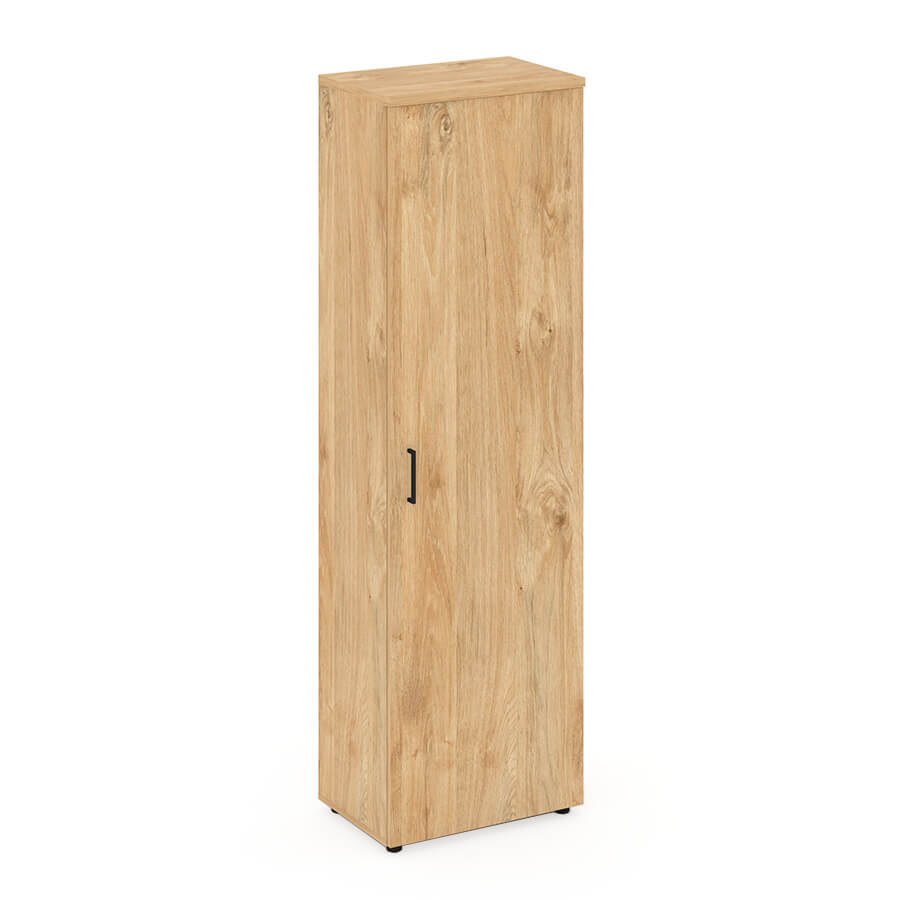 SN.GB.E-001 Гардероб узкий неглубокий RIVA Style Project (Тиквуд Светлый)