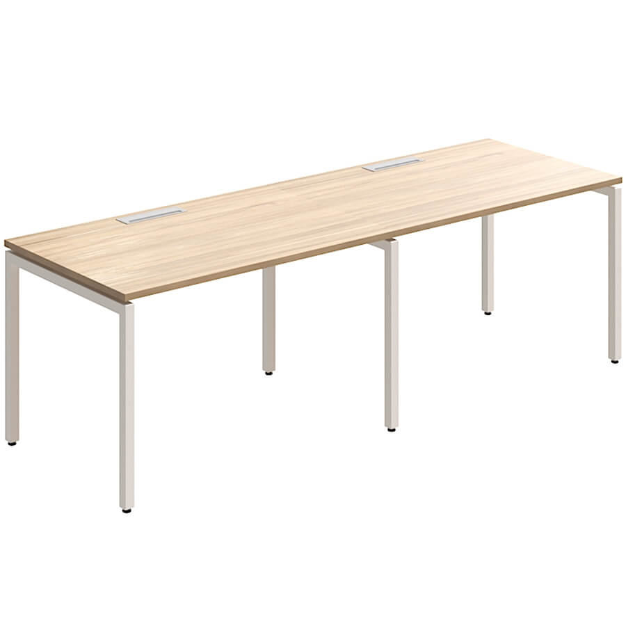 RP-4.1(x2)+F-32 Стол на металлокаркасе Мебель Стиль Rio Project (Швейцарский вяз MS)