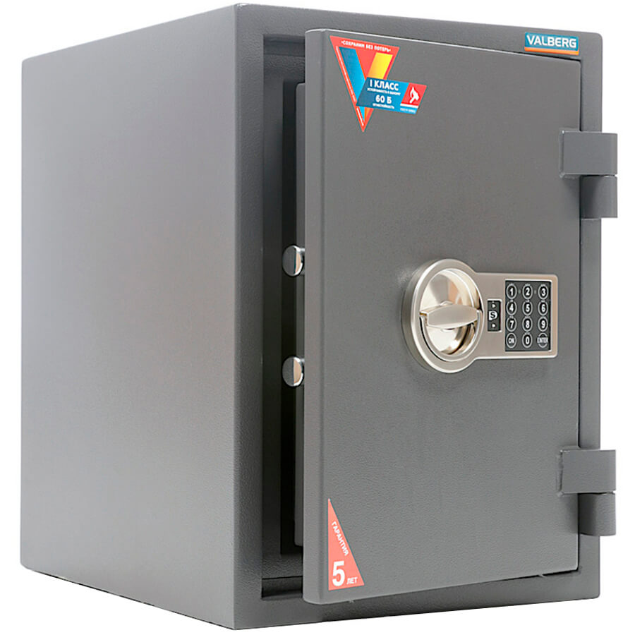ГАРАНТ 49 EL Огневзломостойкий сейф VALBERG, электронный кодовый (Графит структурированный (RAL 7024))