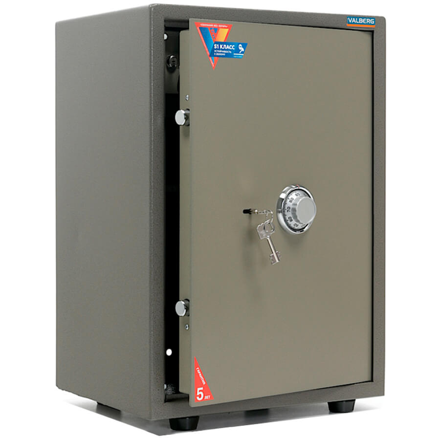 ASM-63T CL Мебельный сейф VALBERG, механический кодовый (Оттенок коричневого с эффектом молотковой эмали)