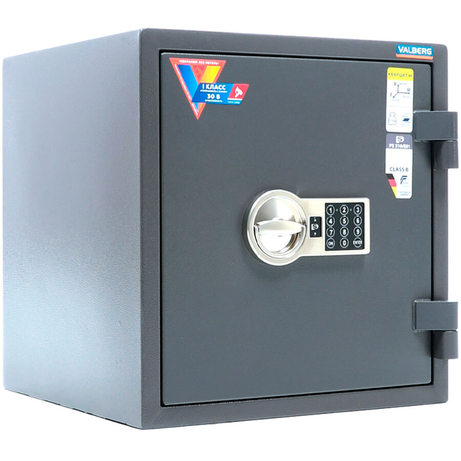 КВАРЦИТ 46 EL Взломостойкий сейф VALBERG, электронный кодовый (Графит структурированный (RAL 7024))