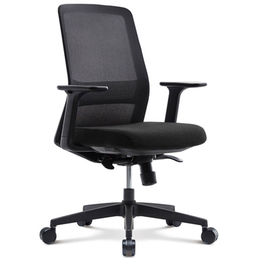 CHN6200CAZ Кресло для персонала AROUND Fursys, обивка сетка / ткань (Чёрное (2H6B))