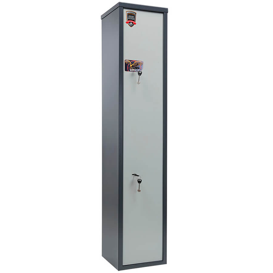 БЕРКУТ 150 Оружейный сейф AIKO, два ключевых (Графит структурированный (RAL 7024))