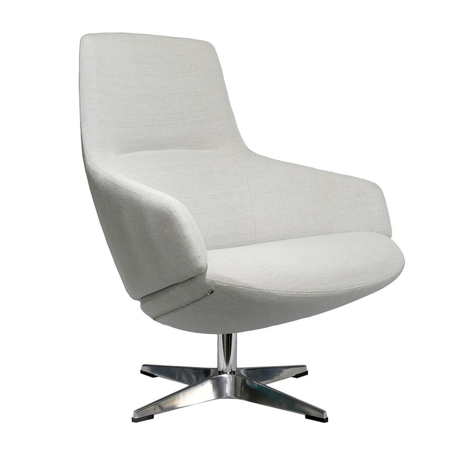 VIP070 Кресло лаунж  Евро Офис, обивка ткань (Серый)