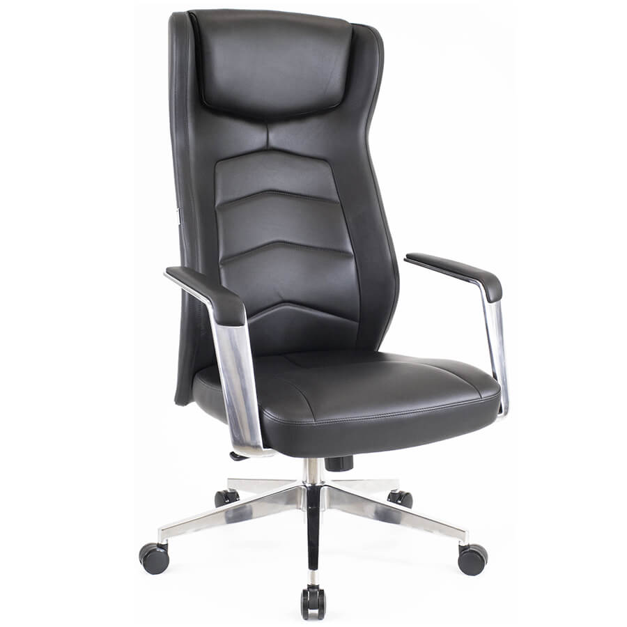 Parlament Кресло для руководителя  EVERPROF, обивка кожа (Чёрный)