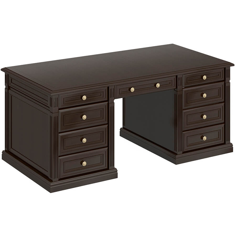 ПК-ВР-СТ205х90/КП Стол ФЕЛИКС Версаль (Темный орех)