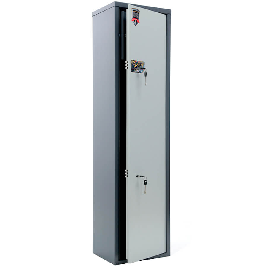 БЕРКУТ 142 Оружейный сейф AIKO, два ключевых (Графит (RAL 7024))