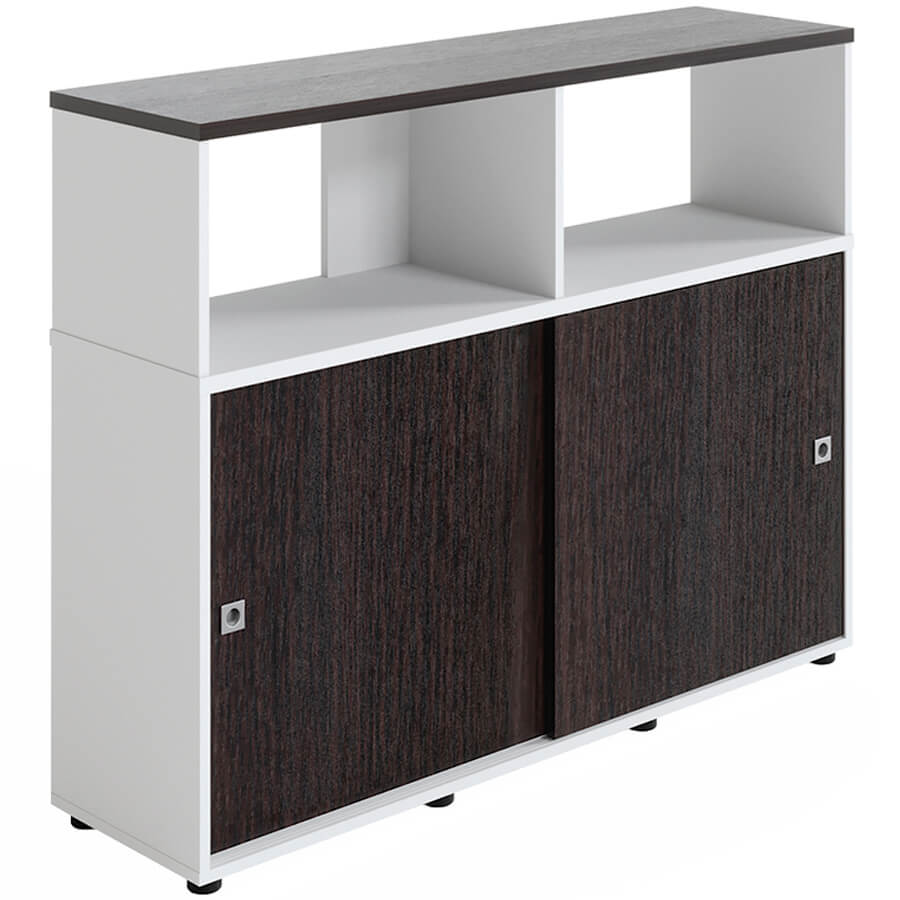 R-30.1 Объединяющая тумба-купе с полками Мебель Стиль Rio Project (Венге, белый MS)