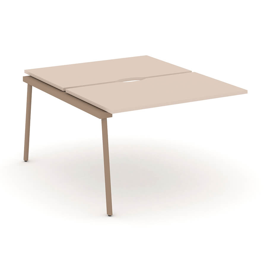 ES.2.NRS-2-VP Двойной наборный элемент рабочей станции RIVA Estetica (Капучино/Металл Латте)