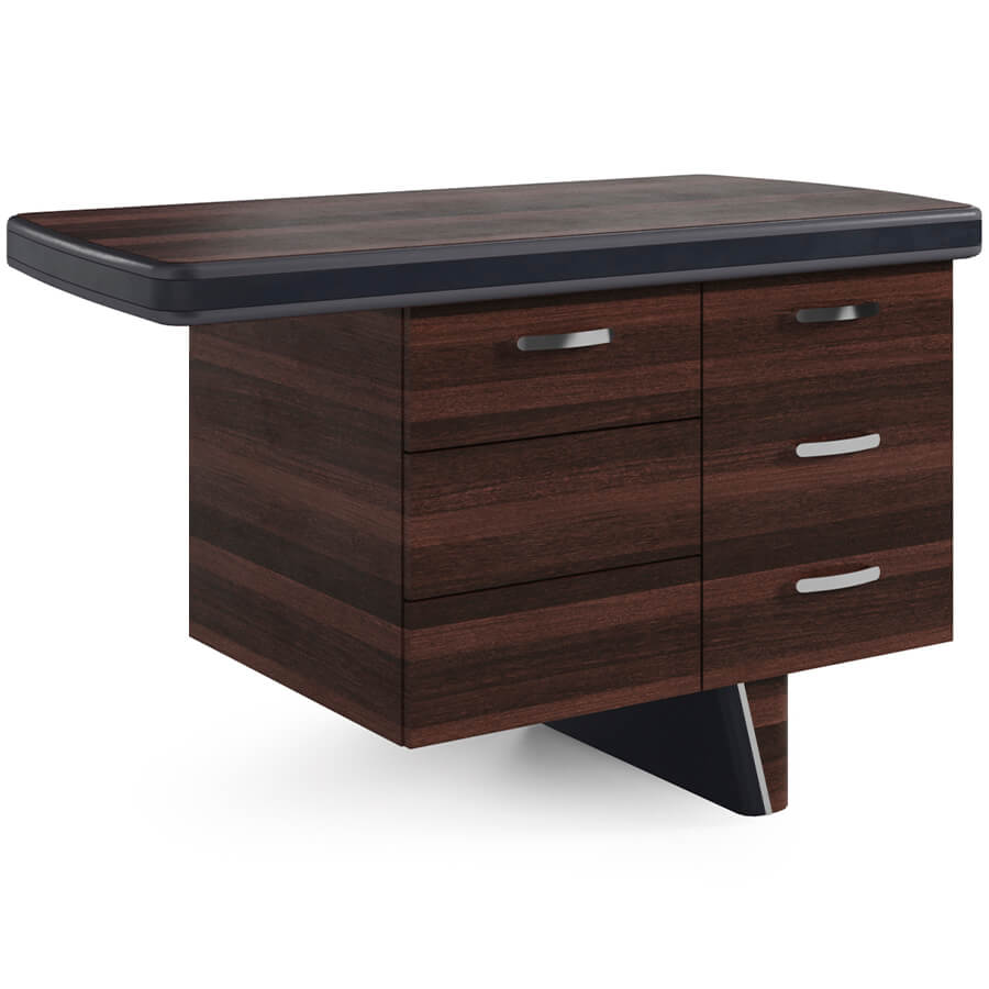 NT-12 R Боковая приставка стола Мебель Стиль New.Tone (Орех Ондо / чёрный)