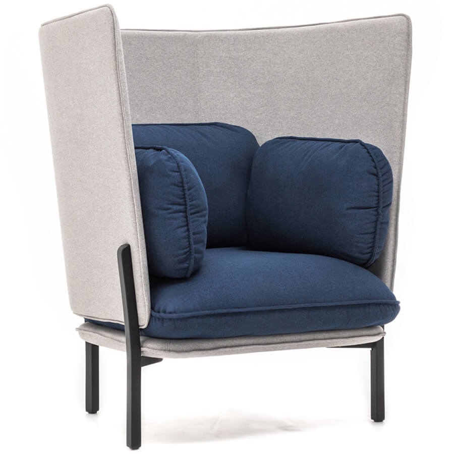 Bellagio 1 high UNO Кресло Bellagio (Серо-синий)