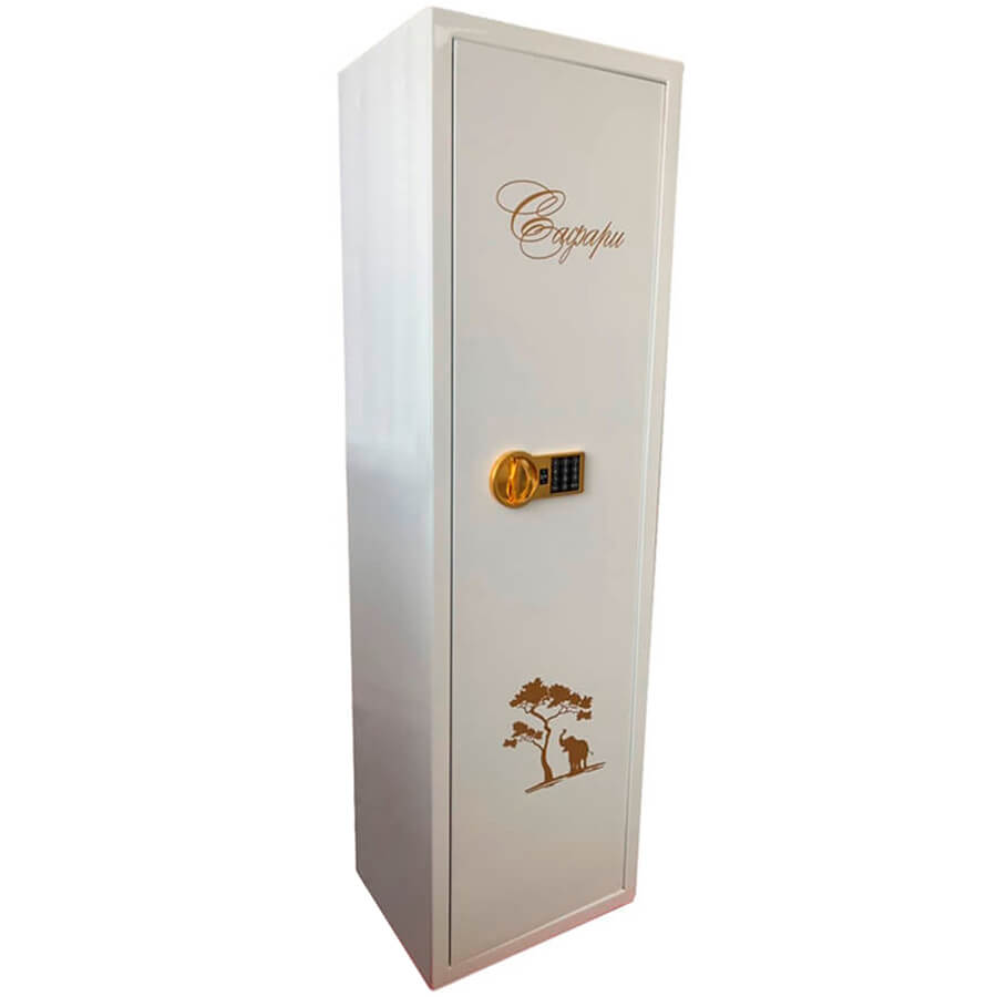 САФАРИ EL GOLD Эксклюзивный сейф VALBERG, электронный кодовый (Белый лакированный)