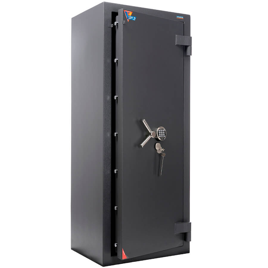 АЛМАЗ 1668 EL Взломостойкий сейф VALBERG, электронный кодовый + ключевой (Графит структурированный)