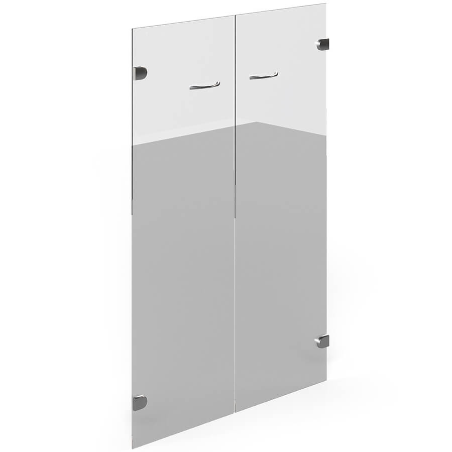 W-02.2 Комплект стеклянных дверей 720х4х1060 мм. Work (Прозрачный)