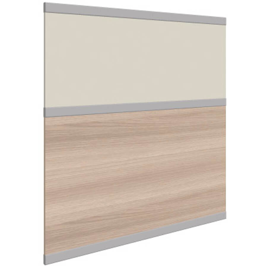 D-130-120.1 Наполнение низкой перегородки Мебель Стиль (Ясень Шимо / Беж)