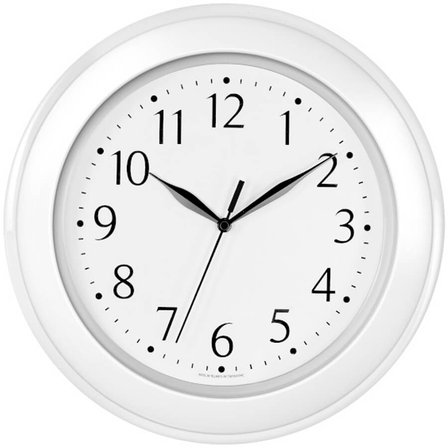 Тройка 122211201 Часы настенные (Белый)