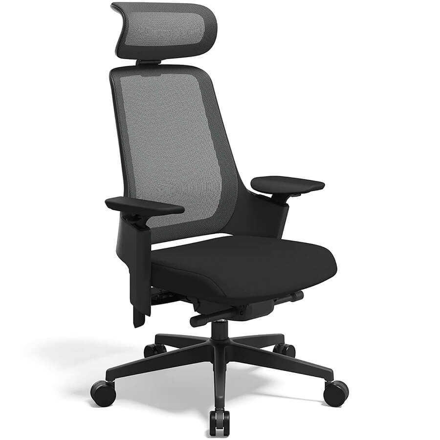 CHXX2410007 Кресло для руководителя GX Fursys, обивка сетка / ткань (Черный (4C6BK))