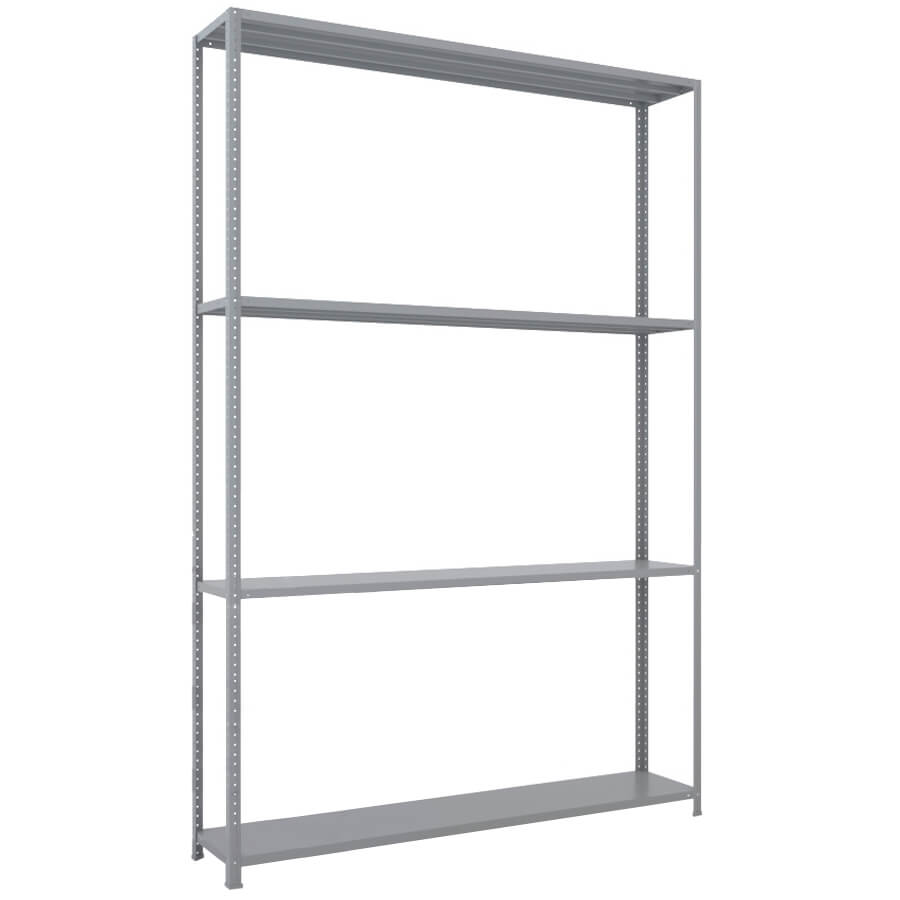 MS-220x150x30 NEW Металлический стеллаж ПРОМЕТ, 4 (Серый полуматовый (RAL 7038))