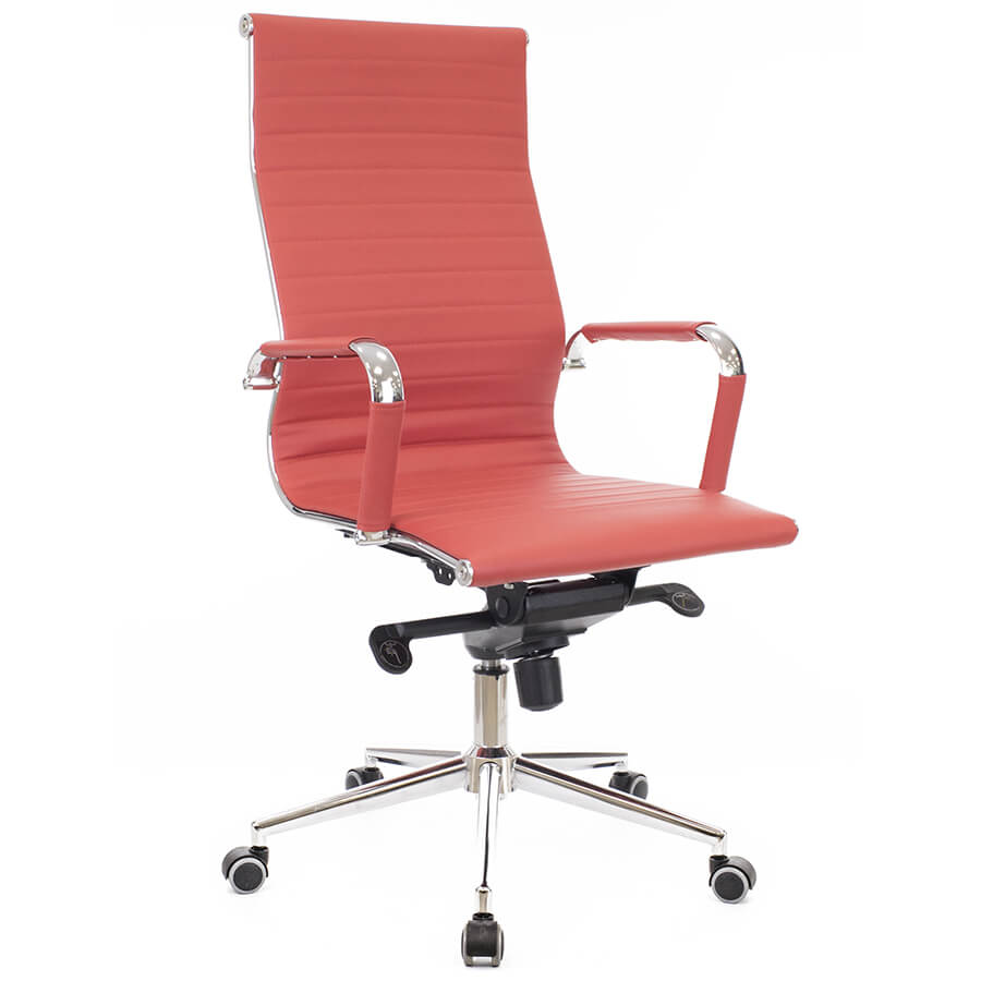 RIO M Кресло для руководителя  EVERPROF, обивка экокожа (Красный)